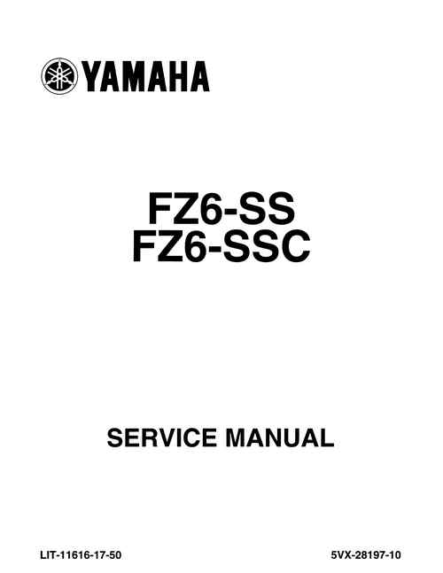 Product picture Yamaha FZ6 SS SSC  2004 Service Manual.pdf